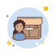 Long Curly Hair Girl Product Box icon