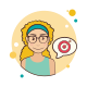 Girl and Target icon