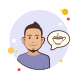 Man Coffee Cup icon