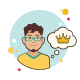 Man With Crown icon