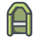 녹색 고무 보트 icon