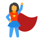 Super héros femelle icon