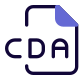 CDA is a file extension for a CD Audio shortcut file format icon