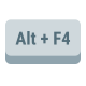 tecla alt-más-f4 icon