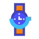 Relojes Vista de frente Filled icon