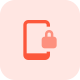 Mobile security lock to secure the data icon