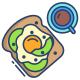 Avocado And Egg Toast icon