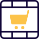 Sales and Marketing video with shopping cart icon