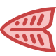 Lleno de pescado fileteado icon