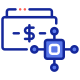 Dollar microchip icon