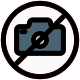 No photography allowed in sensitive area of the location icon