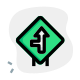 Intersect road from left towards front lane road signal icon