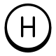 Circled H icon