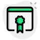 Website certificate for security and privacy layout icon