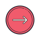 Circled Right icon