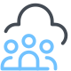 Groupe d&#39;utilisateurs de cloud icon