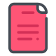 红色文件 icon