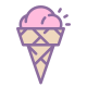 Ice Cream in Waffle Cone icon