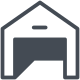 Garage ouvert icon