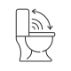 Touchless Toilet Seat icon