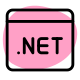 Dot net domain for sale under landing page template icon