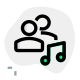 Single music played by users on a chat messenger icon