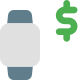 Send and receive money from advance smartwatch devices icon