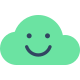 Nube feliz icon