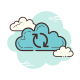 Sincronizzazione cloud icon