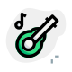 Acoustic media playback format Music and song icon
