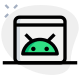 Default web browser of Android operating system icon