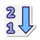 反向排序数值 icon