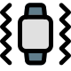 Smartwatch vibration feature isolated on white background icon