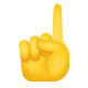Index-nach-oben-zeigendes Emoji icon