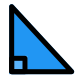 Pythagoras theorem for trigonometry classes in math students icon