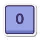 0 Key icon