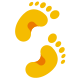 Baby Fußabdruckspur icon