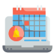 外部计算机日历和日期-wanicon-flat-wanicon icon