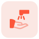 Hand washing with soap for maintaining hygiene during pandemic icon