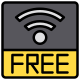 centre commercial-wifi-gratuit-externe-xnimrodx-lineal-color-xnimrodx icon