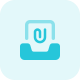 Mailbox file attachment icon