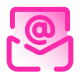 carta com sinal de e-mail icon