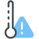 perigo de alta temperatura icon