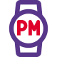 Digital Watch face with large time display icon