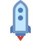 Cohete lanzado icon