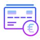 Carte bancaire Euro icon