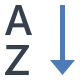 Clasificación por orden alfabético icon