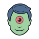 Halloween Cyclop Monster icon