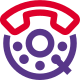 Outdated phone calling rotary dialing feature layout icon