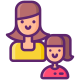 외부-어머니-딸-가족-플랫아이콘-라인-컬러-플랫-아이콘-2 icon